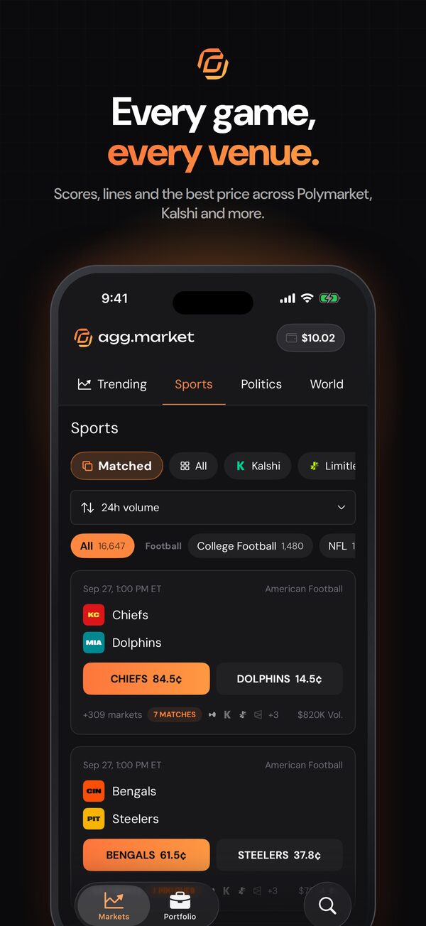 agg.market: every game, every venue